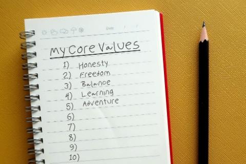 Identifier ses valeurs personnelles